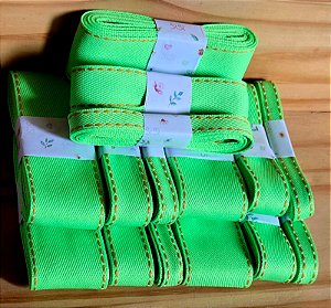 Fita pespontada Sinimbu verde neon (6m)