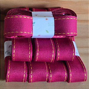 Fita pespontada Sinimbu marsala (2m)