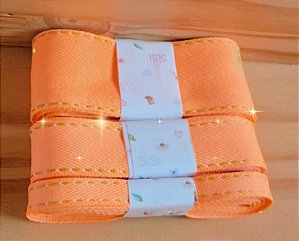Fita pespontada Sinimbu laranja neon (6m)
