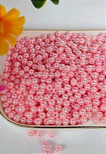 Pérola 6mm rosa (200 unidades)