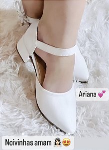 Mule Scarpin Sapato Lacinho Lateral