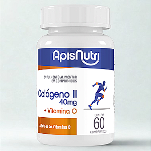 Colágeno Tipo II + Vitamina C 500mg 60 Comp ApisNutri