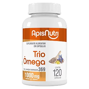 Trio Ômega 3-6-9 1000 mg – 120 Cápsulas – ApisNutri