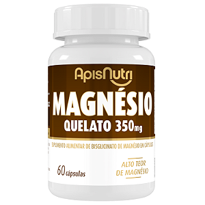 Suplemento Mineral Magnésio Quelato 350mg 60 Cáps ApisNutri