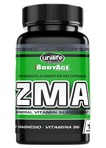 ZMA - Zinco, Magnésio e Vitamina B6 em cápsulas 600 mg | Unilife