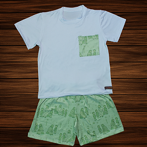 Pijama Infantil Cristão (Dia a dia) - jesus