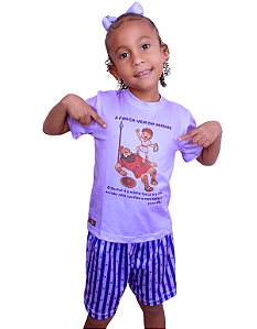 Pijama infantil Cristão - curto (Davi)