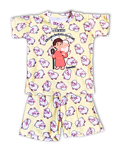 Pijama infantil Cristão - curto (Ovelha perdida)