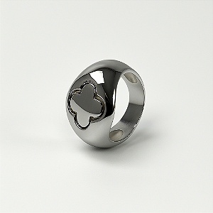 Anel Maxi Flor Prata