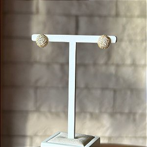 Brinco Pavê Ouro Amarelo