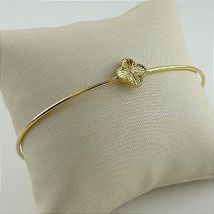 Algema Trevo em Ouro Amarelo