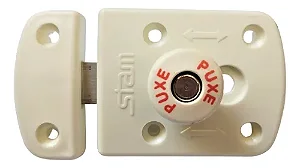 Fechadura Trava Livre Ocupado Branca Stam Banheiro Vestiário