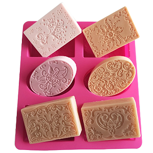 Forma de Silicone Molde de Flor