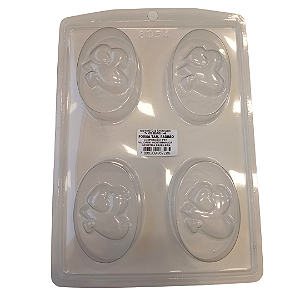 Molde de acetato - Oval 3 corações