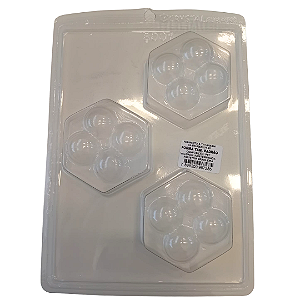Molde de acetato - Massageador hexagonal 4