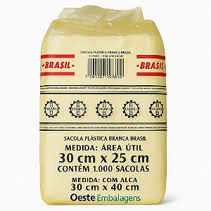 SACOLA BRASIL 30X40 C/1.000
