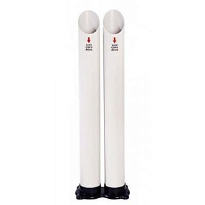 DISPENSADOR DESCARTE COPOS 2 TUBOS ÁGUA/ÁGUA (COPO USADO) T-1005AA