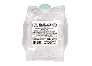 MULTISEPT ALCOOL ESPUMA REFIL 400ML (1X6) HC-PAE400