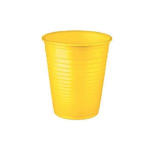 COPO PLAST. AMARELO 200ML REGINA  C/ 50 UNI (10X50)