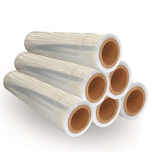 BOBINA STRETCH 50CM  25 MIC. C/320 METROS (4,65KG)