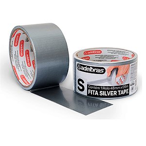 FITA SILVER TAPE PRATA 48MMX5M UNI (1X15)