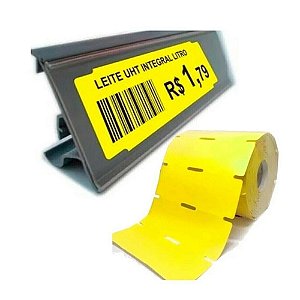 TAG GONDOLA AMARELO 100X30 C/ 30M (CX C/ 12)