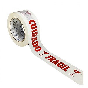 FITA ADESIVA CUIDADO FRAGIL 300 METROS C/1 ROLO