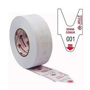 BOBINA SENHA BICO DE PATO 00-99 C/ 200 SENHAS (ROLO)
