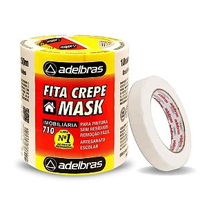 FITA CREPE BRANCA COMUM 18MMX40M C/1 (CX C/ 72)