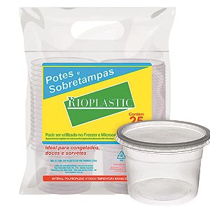 POTE RIOPLASTIC REDONDO 500ML PCT C/ 24 UNI (12X24)