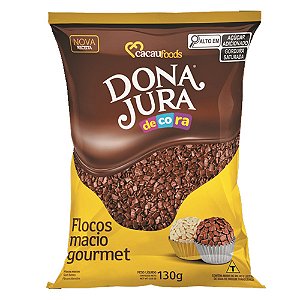 FLOCOS MACIOS CHOC. DONA JURA 130GR (40X130)