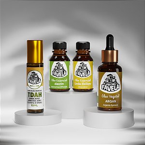 Kit Clareza Mental de Óleos Essenciais, Vegetais e Blend - PRA CIMA FAVELA