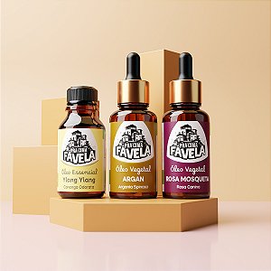 Kit Cuidado Pessoal de Óleos Vegetais e Essencial - PRA CIMA FAVELA