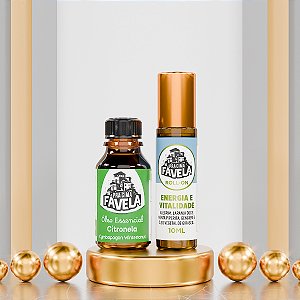 Kit Vitalidade de Óleo Essencial e Blend - PRA CIMA FAVELA