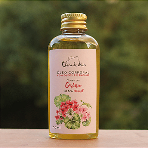 Óleo Corporal de Gerânio 100% Natural 60ml