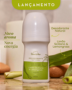 Desodorante Natural de Limão Siciliano 70ml