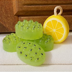 Sabonete Massageador Esfoliante Lima Limão - 125g