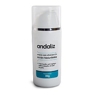 Creme com Vitamina C e Ácido Hialurônico 30g - Andaliz