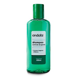 Shampoo Controle da Queda (Extratos Vegetais e Babosa) 200ml - Andaliz