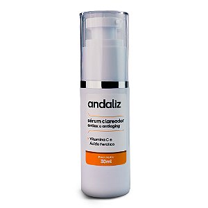 Sérum Clareador Antiox e Antiaging com Vitamina C e Ácido Ferúlico 30ml - Andaliz