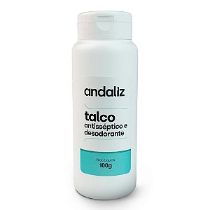 Talco Antisséptico e Desodorante (trata o suor nos pés) 100g - Andaliz