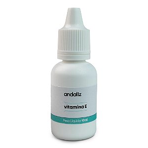 Vitamina E (antioxidante e antissinais para pele) 10ml - Andaliz