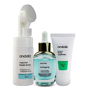 Kit Pele Oleosa e Acne: Limpeza e Controle – Andaliz