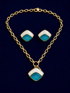 Conjunto pedra natural