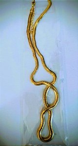 Colar rabo de rato dourado