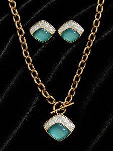 Conjunto pedra natural