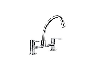 Torneira Misturador Duplo Comando Bica Móvel Elegance Lorenzetti 7021090 1256 C61