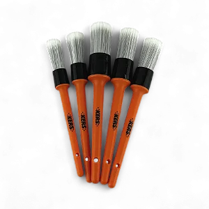 Kit 5 Pincéis Limpeza Detalhada Master Touch Sintético Kers