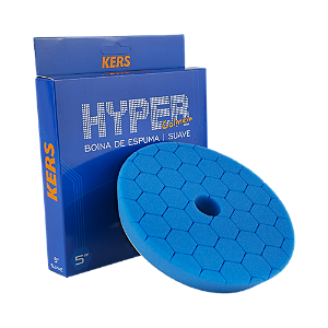 Boina de Espuma Colmeia Hyper 5'' Azul Suave Lustro Kers