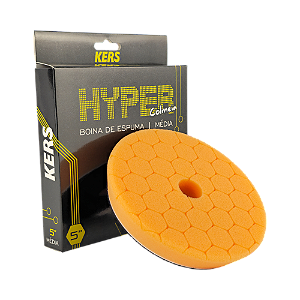 Boina de Espuma Colmeia Hyper 5'' Laranja Média Refino Kers